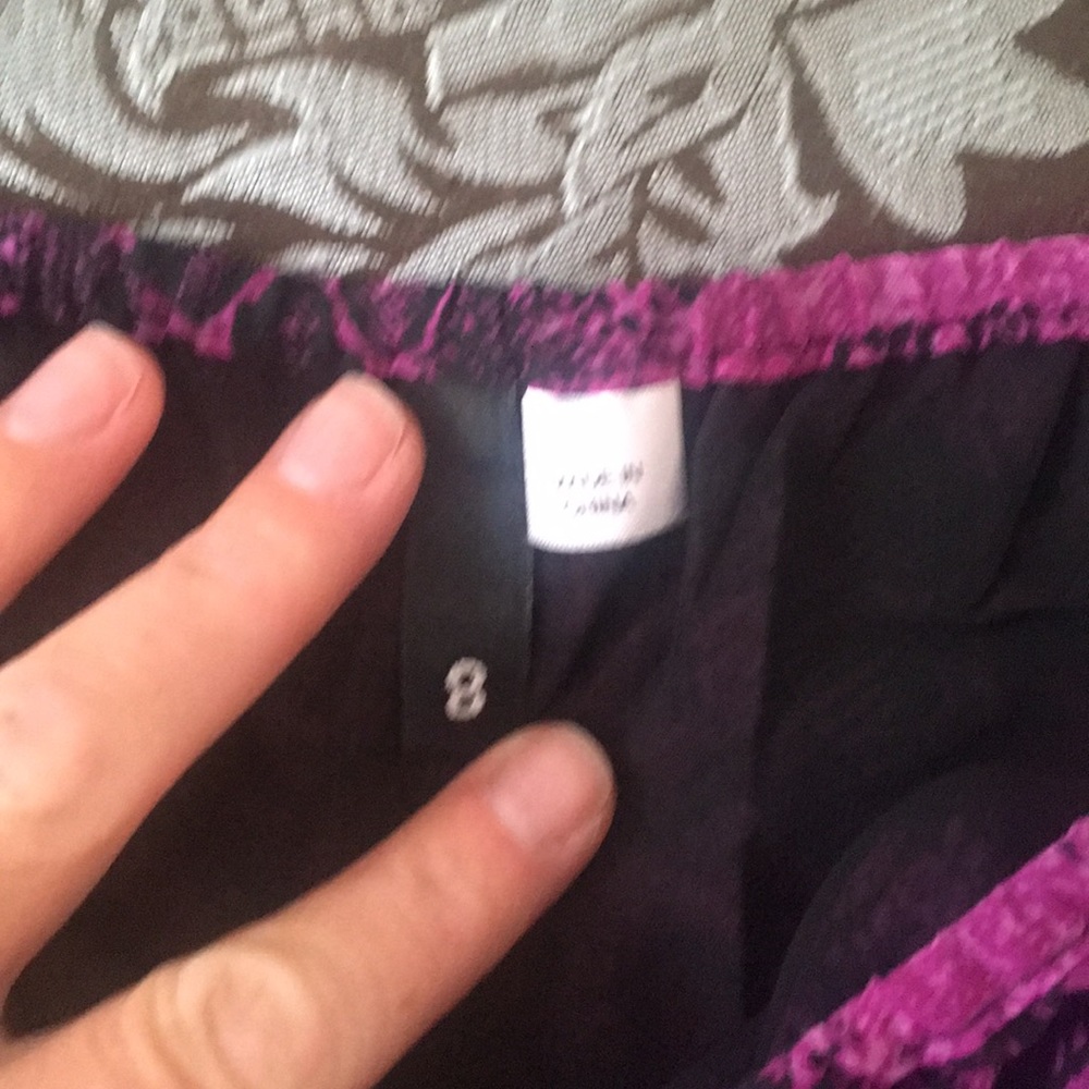 Nwot Purple & Black Python Print Strapless Dress - image 4